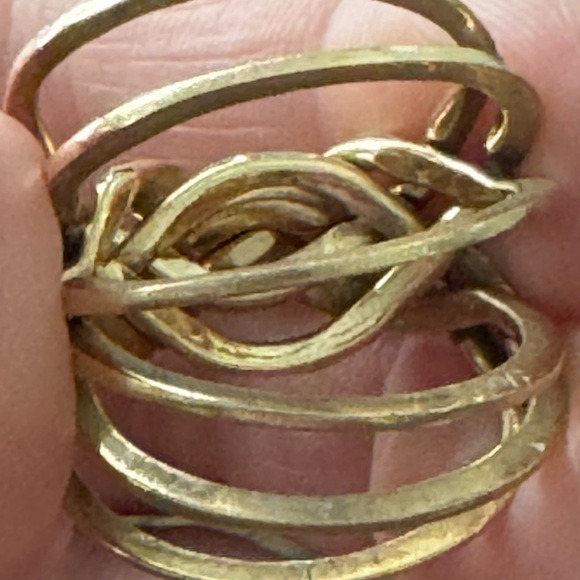 Jose Grant Men’s 14K Gold 6 Band Puzzle Ring Sz 9. - Picture 7 of 8